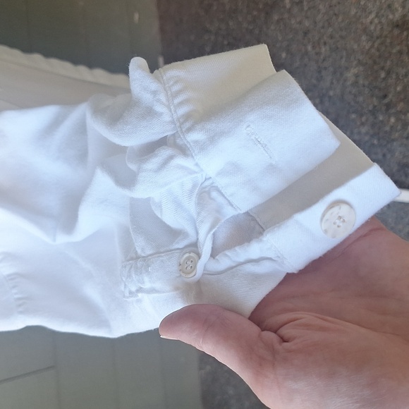 Zara Viscose White Long Sleeve Shirt Dress Size XL - Picture 6 of 12